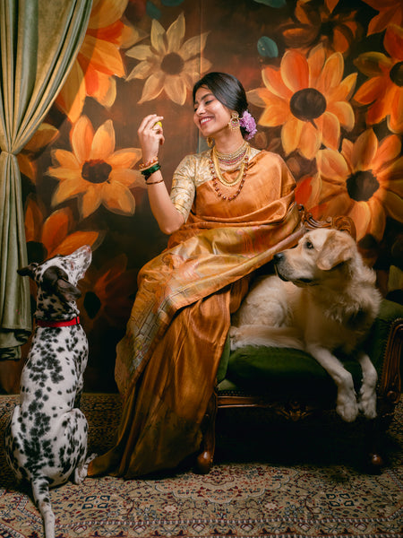 Ravi Varma Border in Biscoff