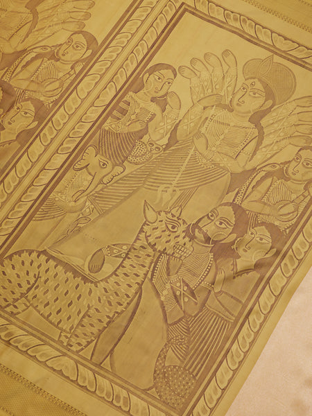 Pattachitra in Bumblebee Yellow