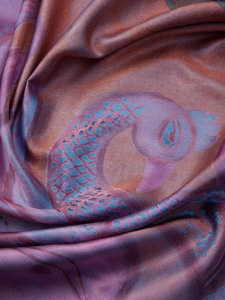 Pattachitra in Eggplant Purple