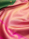 Orchard Border in Bottle Green & Electric Pink
