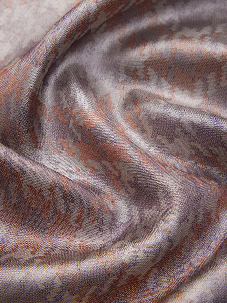 Diamonds in Mocha & Silver Zari
