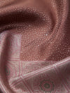 Mocha Diamonds in Silver Zari