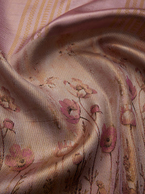 Pink Stripes and Floral Border