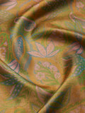 Verdant Bloom in Gold Antique Zari