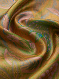 Verdant Bloom in Gold Antique Zari