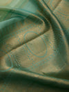 Running Bird Border in Pale Teal