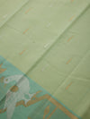 Running Bird Border in Pale Teal