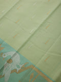 Running Bird Border in Pale Teal