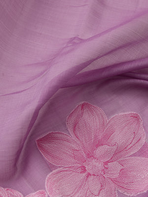 Floral Running Border in Light Lilac