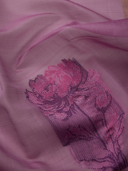 Floral Border in Lilac