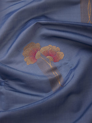 Twin Flowers in Arsenic Grey