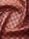 Radha Krishna Border in Peach Houndstooth