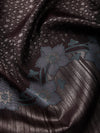 Floral Vine Border in Graphite Brown