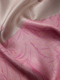 Cherry Blossoms in Silver Zari