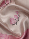 Cherry Blossoms in Silver Zari