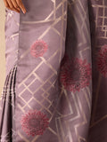 Art Deco Lines in Steel Silk Saree
