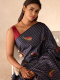 Paisley Bhutta Indigo Kattam Saree
