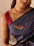 Paisley Bhutta Indigo Kattam Saree