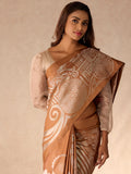 Indian Deco in Biscoff Reversible Silk Saree