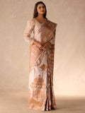Indian Deco in Biscoff Reversible Silk Saree