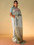 Marina Blue Silk Saree