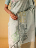Marina Blue Silk Saree