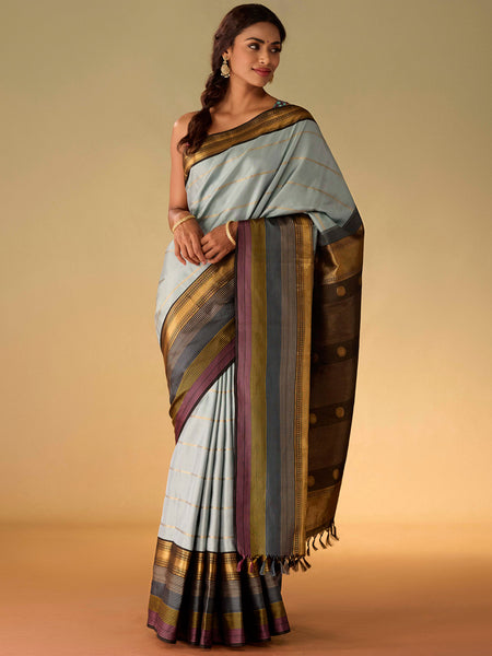 Railway Tack Veldari in Iced Water & Black