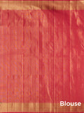 Damask Butta in Mehandi & Red Selvedge