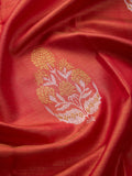 Damask Flowers in Gold & Chilli Red