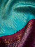 Gradient Floral in Rose Gold, Light Sapphire & Maroon