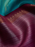 Gradient Floral in Rose Gold, Light Sapphire & Maroon