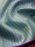 Brocade Stripes in Teal & Magenta