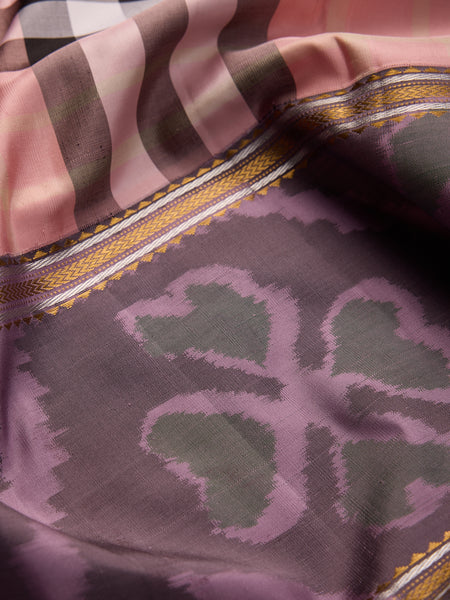 Brit Checks with Ikat Border