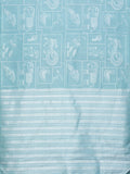 Vanasingaram Art Deco in Teal Reversible Silk Saree