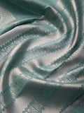 Vanasingaram Art Deco in Teal Reversible Silk Saree