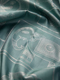 Vanasingaram Art Deco in Teal Reversible Silk Saree