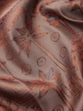 Tribal Village Fresco Silk Saree in Copper Zari