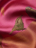 Birds on the Border Silk Saree in Pink