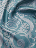Peacock Art Deco in Pacific Blue