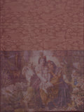 Brown Coffee Kalamkari Silk Linen