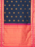 Medallions in Indigo & Fuschia Pink