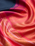 Medallions in Indigo & Fuschia Pink