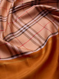 Brit Checks in Peach Fuzz & Burnt Orange