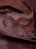 Brown Coffee Kalamkari Silk Linen