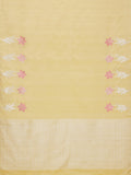 Pink Floral Border in Pale Lime