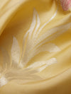 Pink Floral Border in Pale Lime