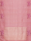 Rosewood Lily Border w Stripes in Coral Pink