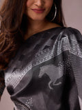 Prancing Horse Art Deco in Silver & Black