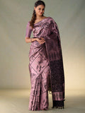 Vanasingaram Art Deco in Black Pink Zari