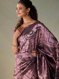 Vanasingaram Art Deco in Black Pink Zari